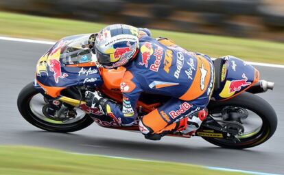 Sandro Cortese durante la carrera.