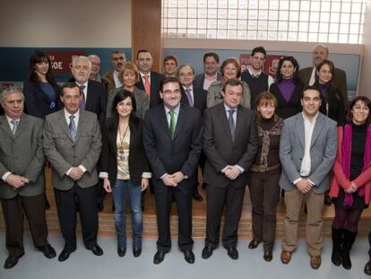 Miembros del PSOE de Collado Villalba en la presentaci&oacute;n de la candidatura para las Municipales de 2011. 