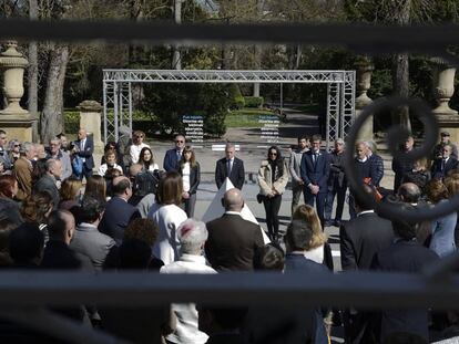 El lehendakari, Iñigo Urkullu, y los consejeros del Gobierno Vasco participan en el Día Europeo de las Víctimas del Terrorismo,