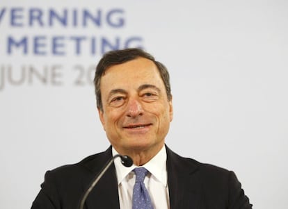 Mario Draghi, presidente del BCE. 