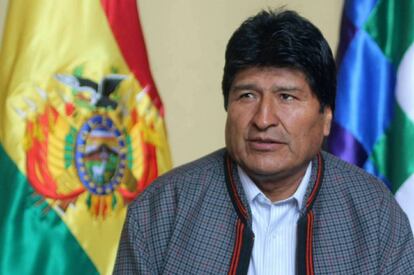 Evo Morales, durante una rueda de prensa el pasado viernes.