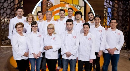 Los 15 exconcursantes que vuelven durante el primer programa de 'Masterchef'.