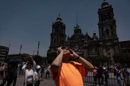 El eclipse se pudo ver al 79% de su totalidad en Ciudad de México.