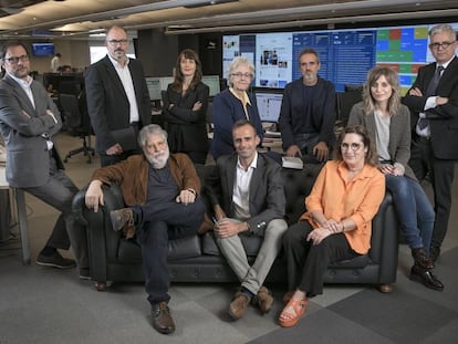 Jan M. Ahrens, Miguel Jiménez, Mónica Ceberio, Soledad Gallego-Díaz, Borja Echevarría, Máriam Martínez-Bascuñán, Javier Moreno, Joaquín Estefanía, Miquel Noguer y Montserrat Domínguez.