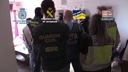 Imagen de la operación en Málaga contra la explotación sexual de mujeres.