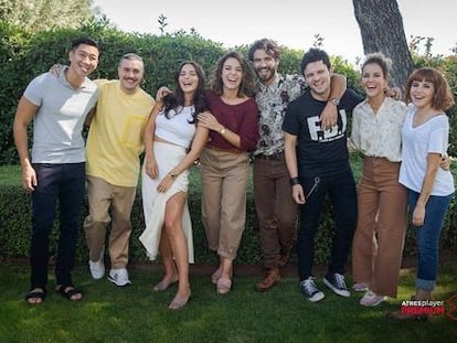 Los actores de 'Física o Química: el reencuentro'.
