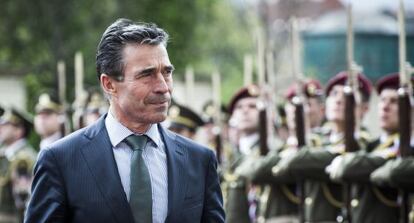 El secretario general de la OTAN, Anders Fogh Rasmussen, en un acto oficial en Praga el pasado jueves. 