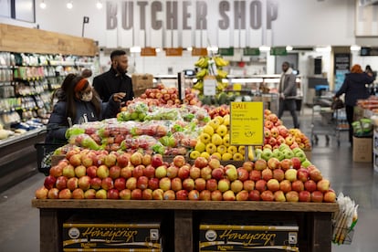 Una tienda de comestibles en Washington, el pasado 14 de febrero.