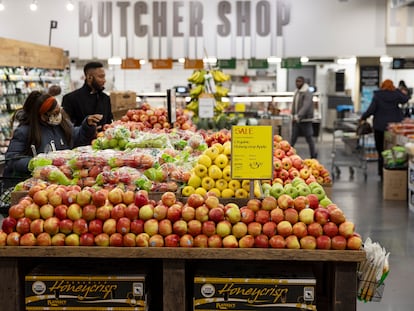 Una tienda de comestibles en Washington, el pasado 14 de febrero.