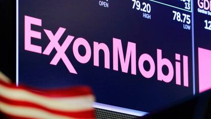 Cotización de la petrolera ExxonMobil en el parqué del NYSE