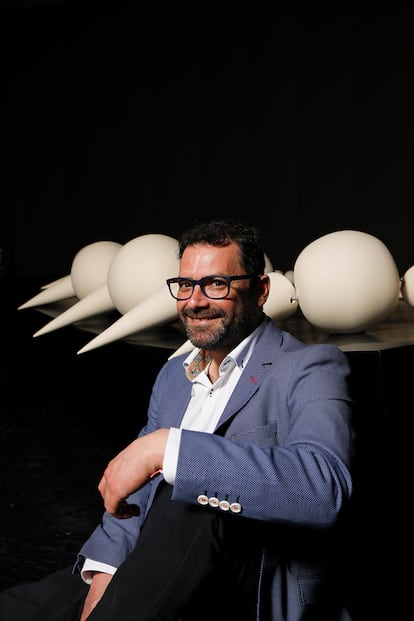 El alfarero Fran Agudo está especializado en vajillas para alta cocina. (Foto: Matías Uris)