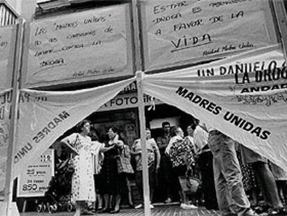 Manifestación de Madres Contra la Droga, un colectivo que apoya al juez.