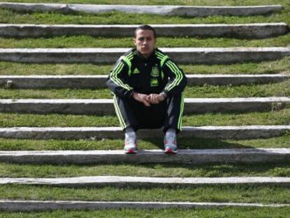 Thiago Alcántara, en Las Rozas.