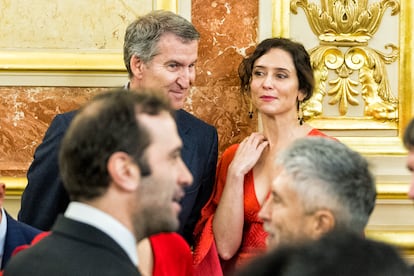 Alberto Núñez Feijóo e Isabel Díaz Ayuso en el Día de la Constitución, el pasado día 6.