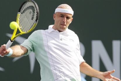 El jugador croata, durante el encuentro ante Roddick.