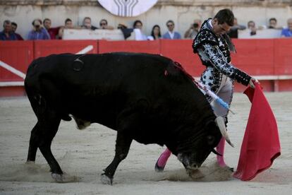 Manzanares, hoy en la plaza de Nimes.