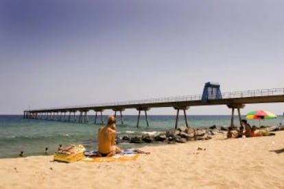 El pont del Petroli de Badalona.