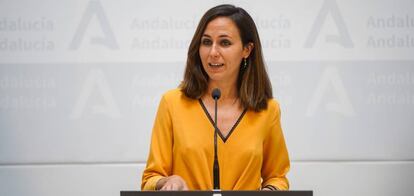 Ione Belarra, ministra de Derechos Sociales y secretaria general de Podemos.