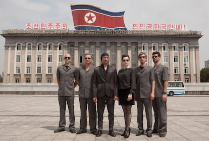 Los componentes de Laibach, primer grupo de Occidente que celebró un concierto en Corea del Norte, protagonistas de 'Liberation Day'.