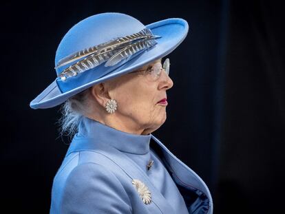 La reina Margarita de Dinamarca, en Copenhague, en enero de 2022, durante las celebraciones por el 50º aniversario de su ascenso al trono.