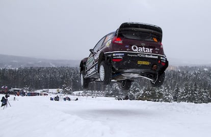 El ruso Novikov en el rally de Suecia, segunda ronda del Mundial de Rally.