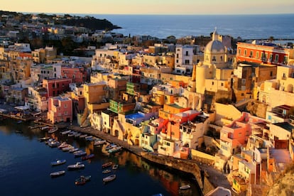 La isla de Procida, en la costa de Nápoles.