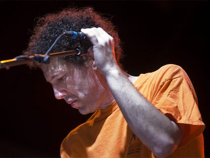 Ira Kaplan, del grupo Yo la Tengo, durante su actuación en el Primavera Sound, anoche.
