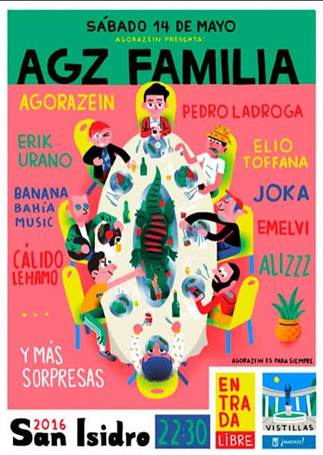El cartel del concierto de Agorazein en Madrid en 2016. 