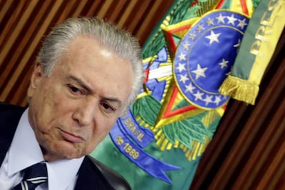 El presidente interino de Brasil, Michel Temer.