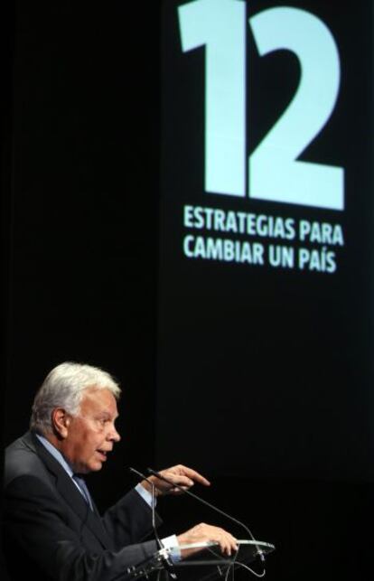 Former Prime Minister Felipe González, pictured on Wednesday.