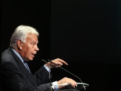 Former Prime Minister Felipe González, pictured on Wednesday.