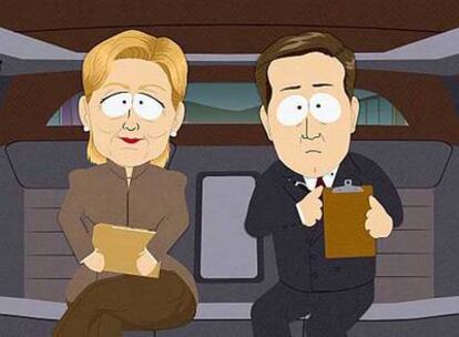 Hillary Clinton, en la serie <i>South Park.</i>