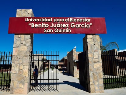 La Universidad para el Bienestar Benito Juárez García, en San Quintín, Baja California.