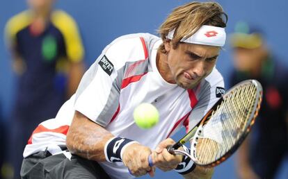 Ferrer, durante su partido contra Hewitt.