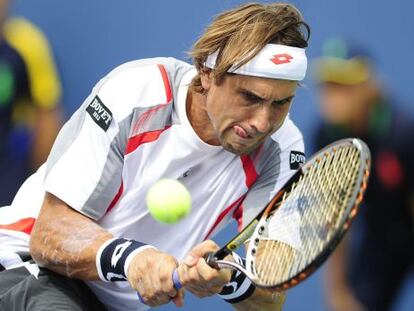 Ferrer, durante su partido contra Hewitt. 