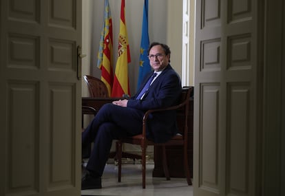 Vicent Soler, consejero de Hacienda de la Comunidad Valenciana en la sede de la Generalitat en Madrid.