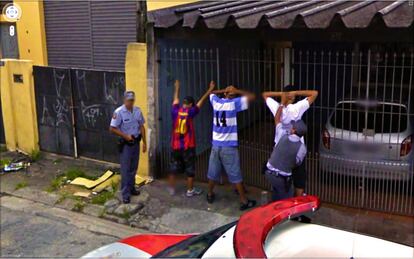 Imagen de Google street view seleccionada por Jon Rafman en su proyecto Nine Eyes