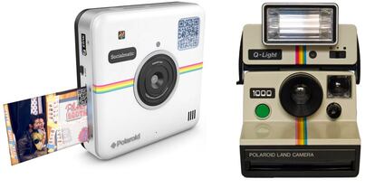 Dos modelos de Polaroid: el actual y, a la izquierda, el 'vintage'.
