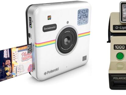 Dos modelos de Polaroid: el actual y, a la izquierda, el &#039;vintage&#039;. 