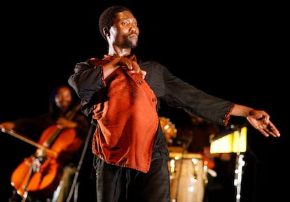 Gregory Maqoma, durante su espectáculo 'Beautiful Me', en San Francisco en 2009.