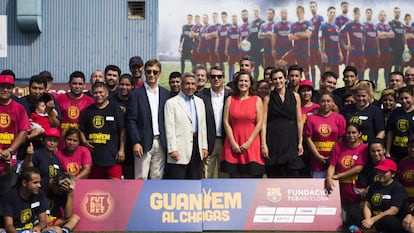 Con el lema 'Ganemos al Chagas', se desarrolló una jornada de FutbolNet gracias a la iniciativa de La Fundación FC Barcelona, Fundación Mundo Sano e ISGlobal-Hospital Clínic (ambos miembros de la Coalición Global de Chagas), el Prosics del hospital Vall d’Hebron, la Asociación de Amigos de las Personas con la Enfermedad de Chagas (Asapecha), y el apoyo de Airpharm.