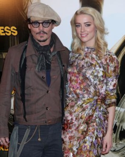 Johnny Depp y Amber Heard.