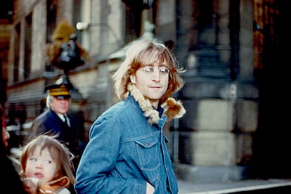 John Lennon in New York in 1977.