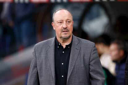 Rafa Benítez, durante el partido que enfrentó al Real Madrid contra el Celta, el día 10.