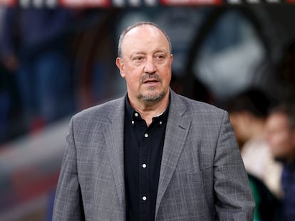 Rafa Benítez, durante el partido que enfrentó al Real Madrid contra el Celta, el día 10.