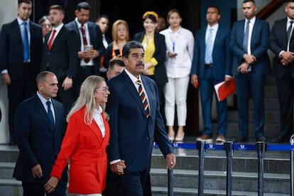 Nicolás Maduro arrives to appear before the Supreme Court, in Caracas, Venezuela, in August 2024.