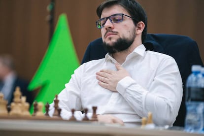 Maxime Vachier-Lagrave, el pasado septiembre durante la Copa del Mundo en Janti-Mansiisk (Rusia)