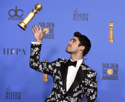 Darren Criss ganhou o Globo de Ouro de melhor ator de minissérie por 'O assassinato de Gianni Versace'.