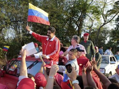 O presidente Maduro em um ato nesta quinta-feira.