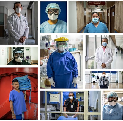 Trabajadores del Hospital Juárez.